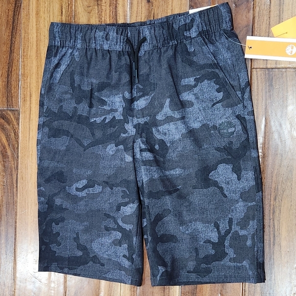 🆕️ Timberland Stretch Swim Trunks Camo/Castletock - Picture 2 of 8